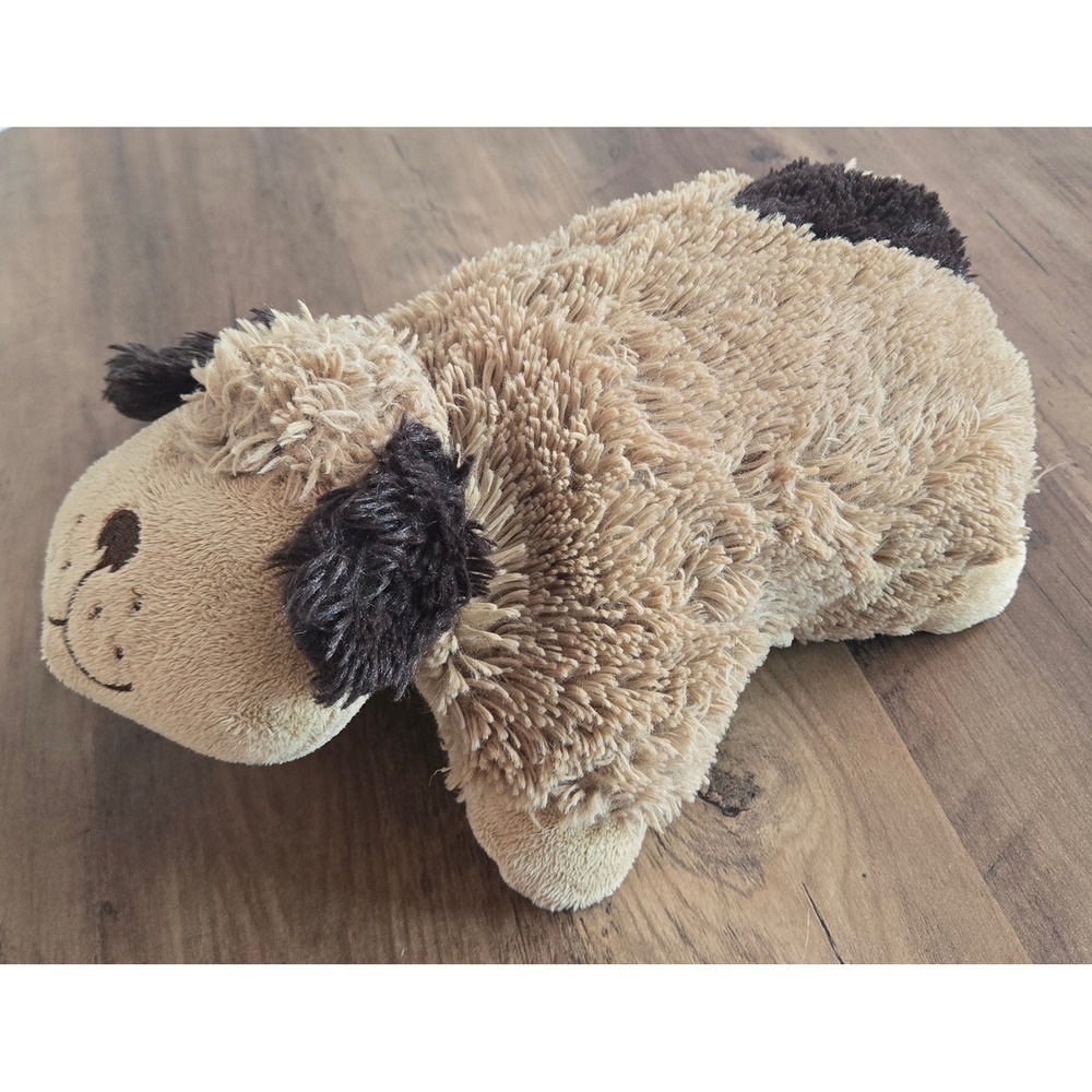 Pillow Pets Pee Wees Puppy Dog Plush Brown Stuffed Animal Toy 12" 2010